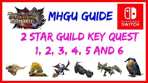 mhgu 7 star key quests.